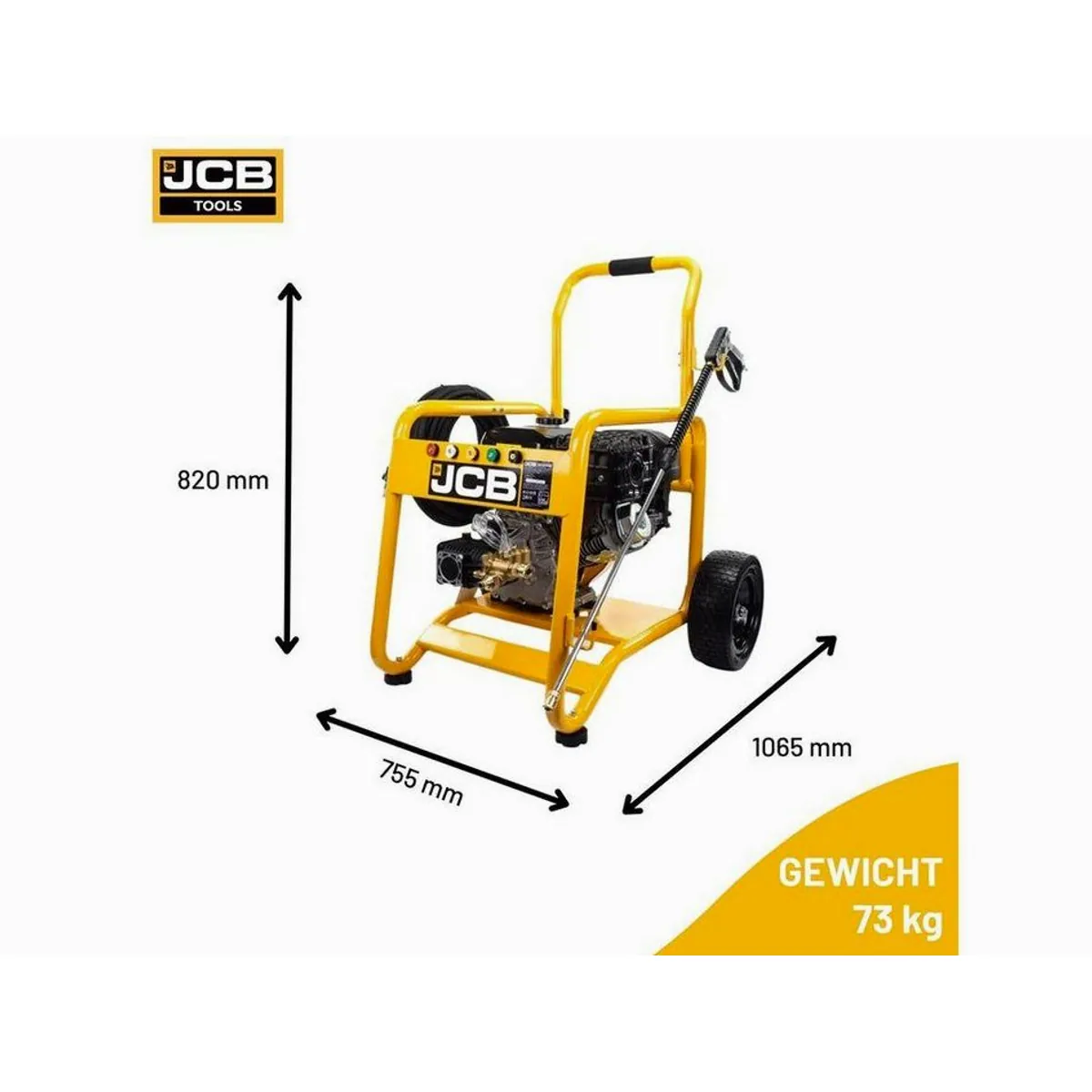 JCB PW15040PP24 Hochdruckreiniger, 276 bar, 15 l/min, 5 Düsen 5