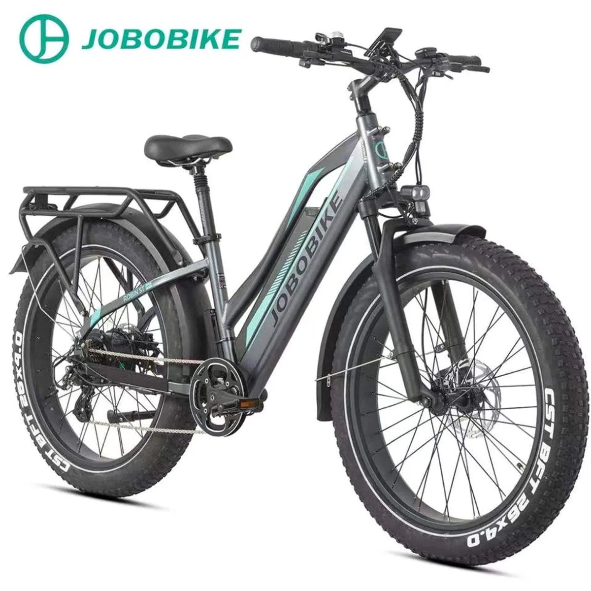 JOBOBIKE E-Bike Mountainbike, 840 Wh Akku, 7-Gang Shimano, 180 km Reichweite