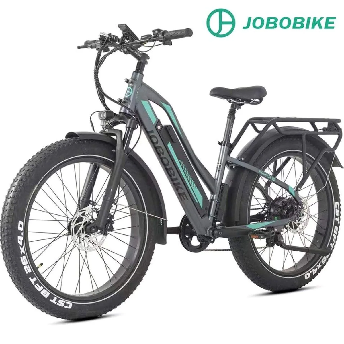 JOBOBIKE E-Bike Mountainbike 26x4 Zoll, 180km Reichweite, 80Nm Drehmoment