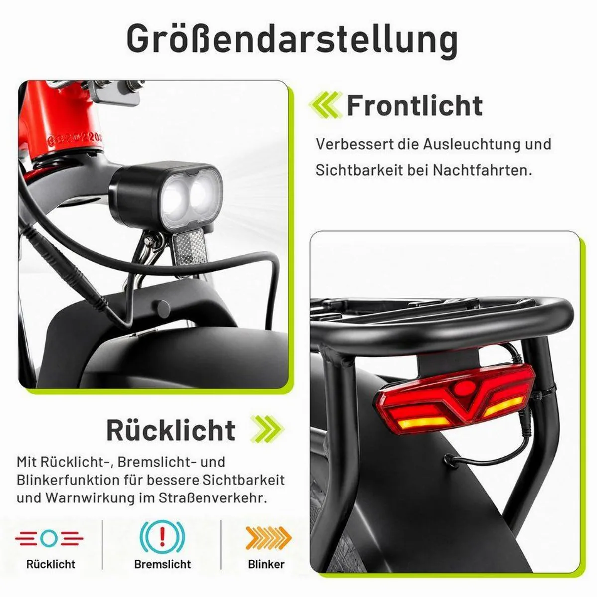 JOBOBIKE Kepler E-Bike, 180 km Reichweite, 7-Gang Shimano, hydraulische Bremsen 4