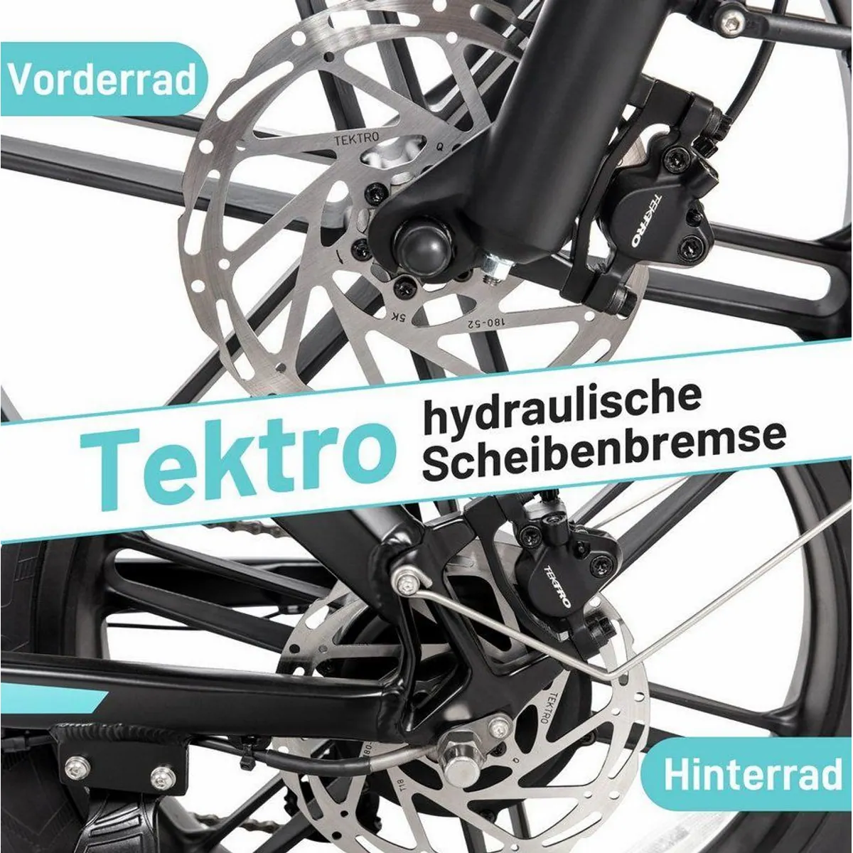 JOBOBIKE E-Bike Mountainbike, 120 km Reichweite, 5 Stufen Tretunterstützung, Faltbar 5