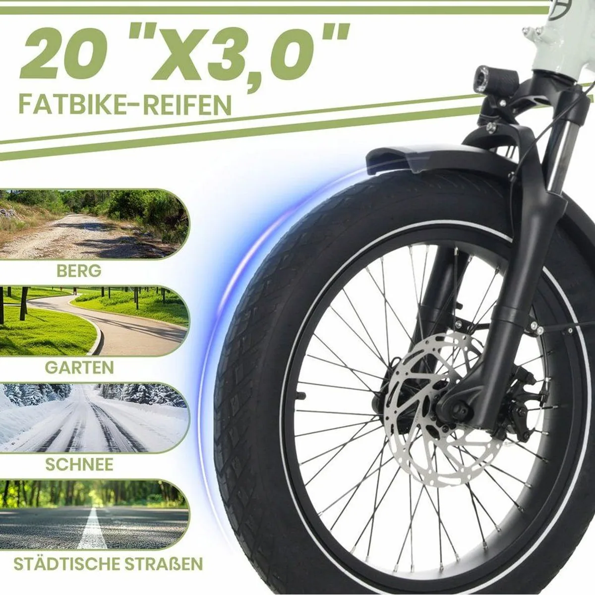 JOBOBIKE Romer E-Bike Klapprad, 150 km Reichweite, 250 W Heckmotor, faltbarer Alurahmen 3