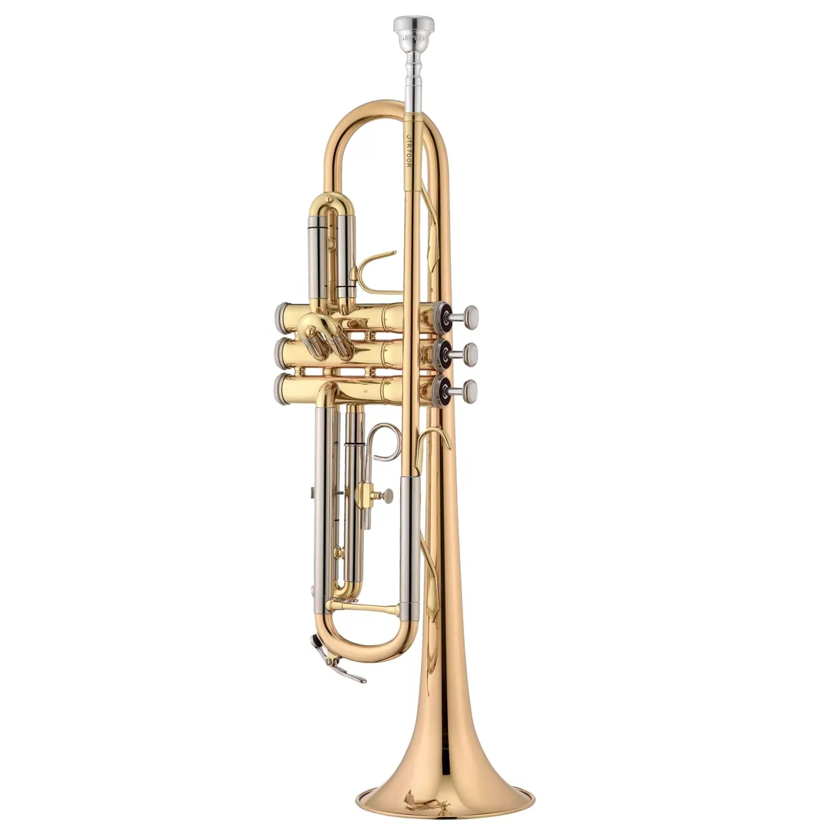 Jupiter JTR700 RQ Bb-Trompete, Goldmessing-Schallbecher, verstellbarer Fingerring, robuste Ventile