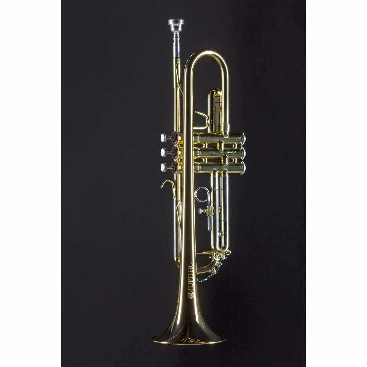 Jupiter JTR700 RQ Bb-Trompete, Goldmessing-Schallbecher, verstellbarer Fingerring, robuste Ventile 2