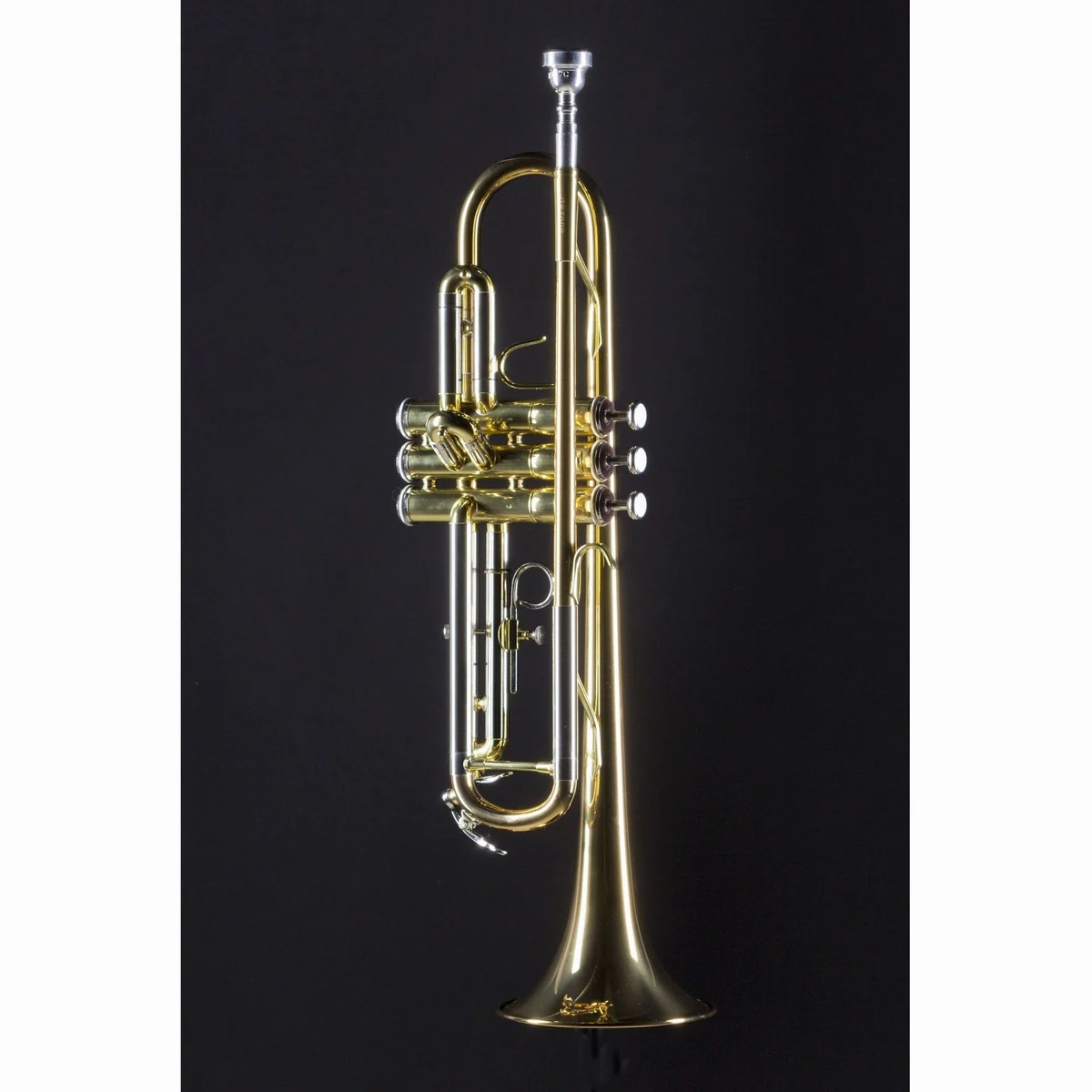 Jupiter JTR700 RQ Bb-Trompete, Goldmessing-Schallbecher, verstellbarer Fingerring, robuste Ventile 3