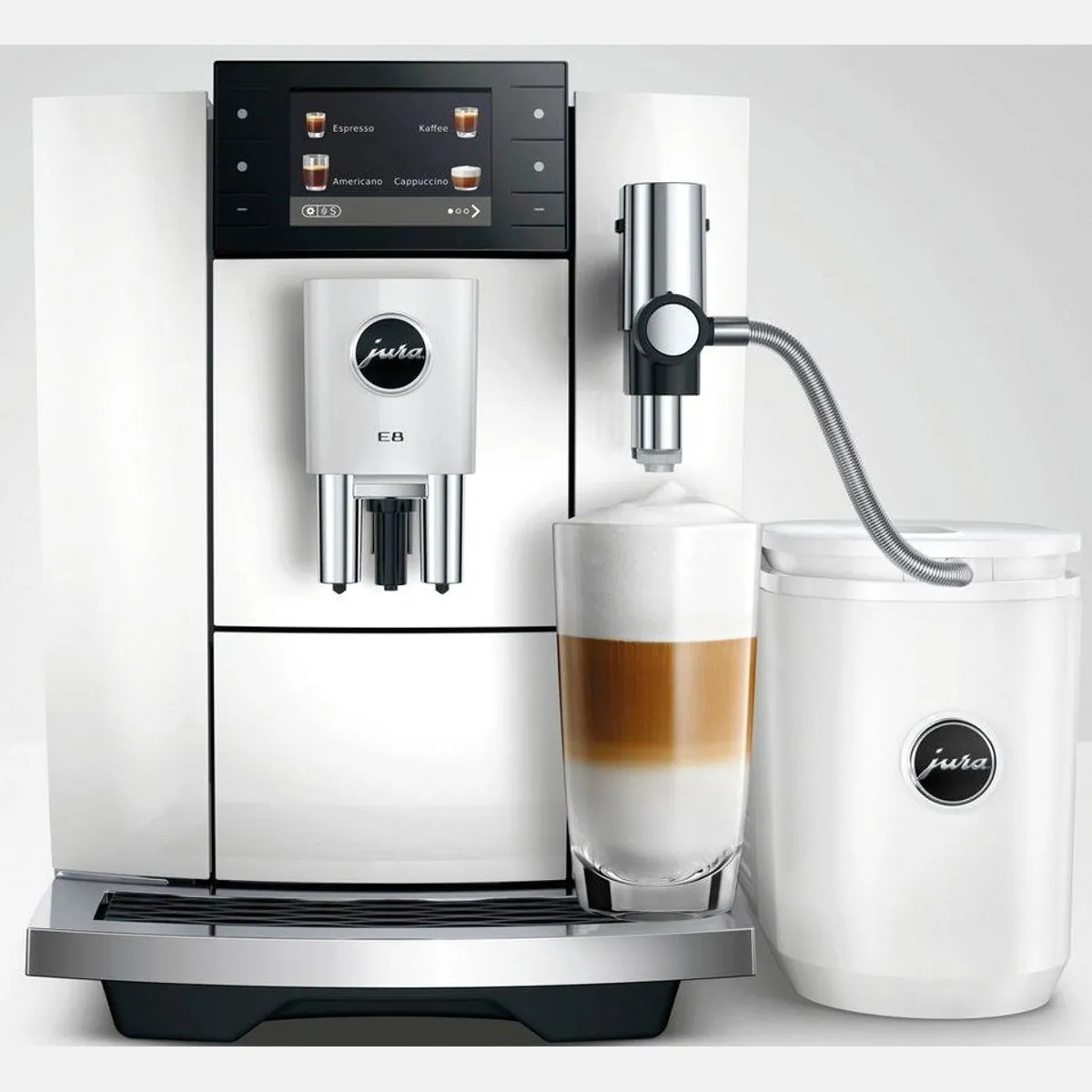 JURA E8 Kaffeevollautomat, 27 Spezialitäten, WiFi-fähig, Hot & Light Brew 5
