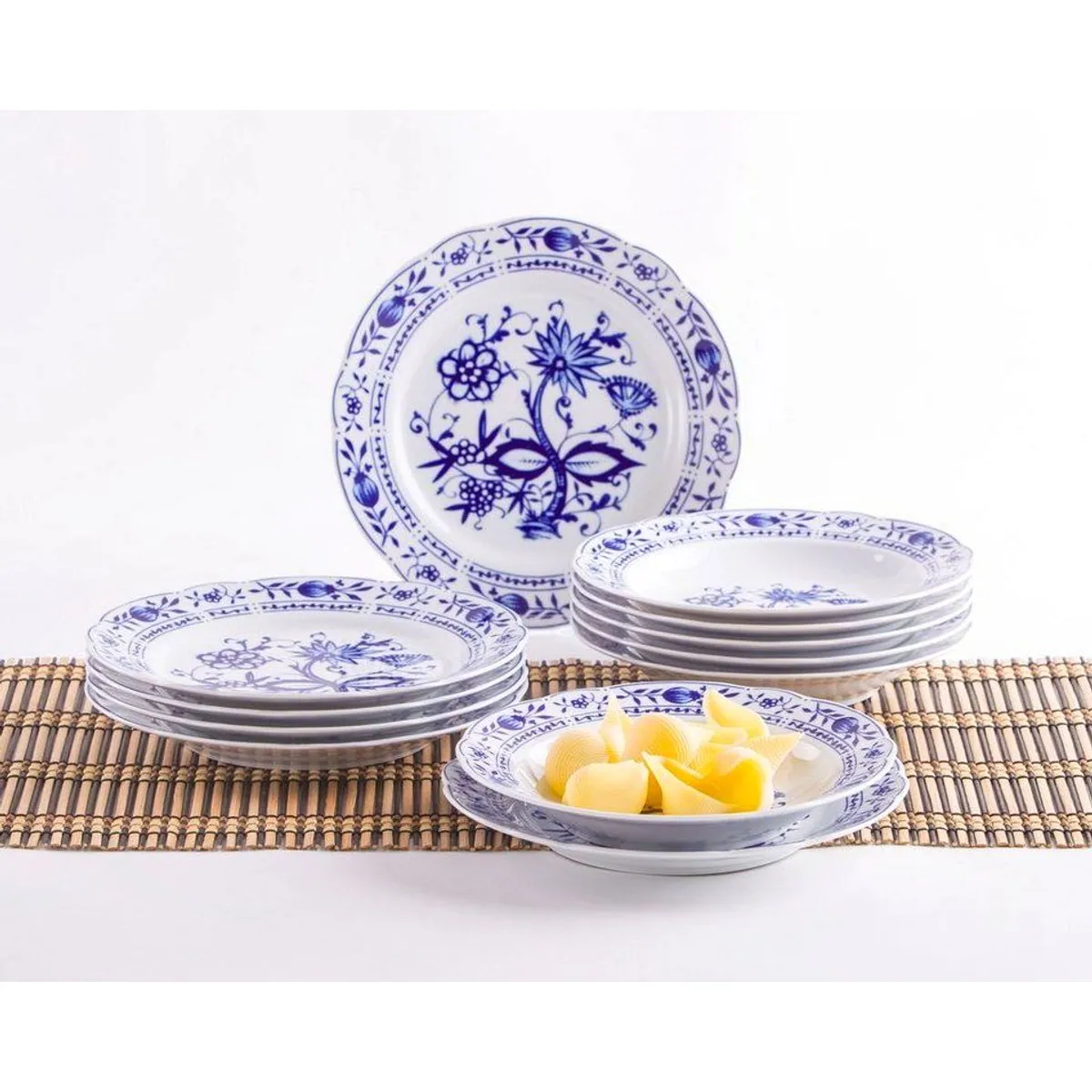 KAHLA Tafelservice Zwiebelmuster, 12-teilig, für 6 Personen, Porzellan, Made in Germany 2