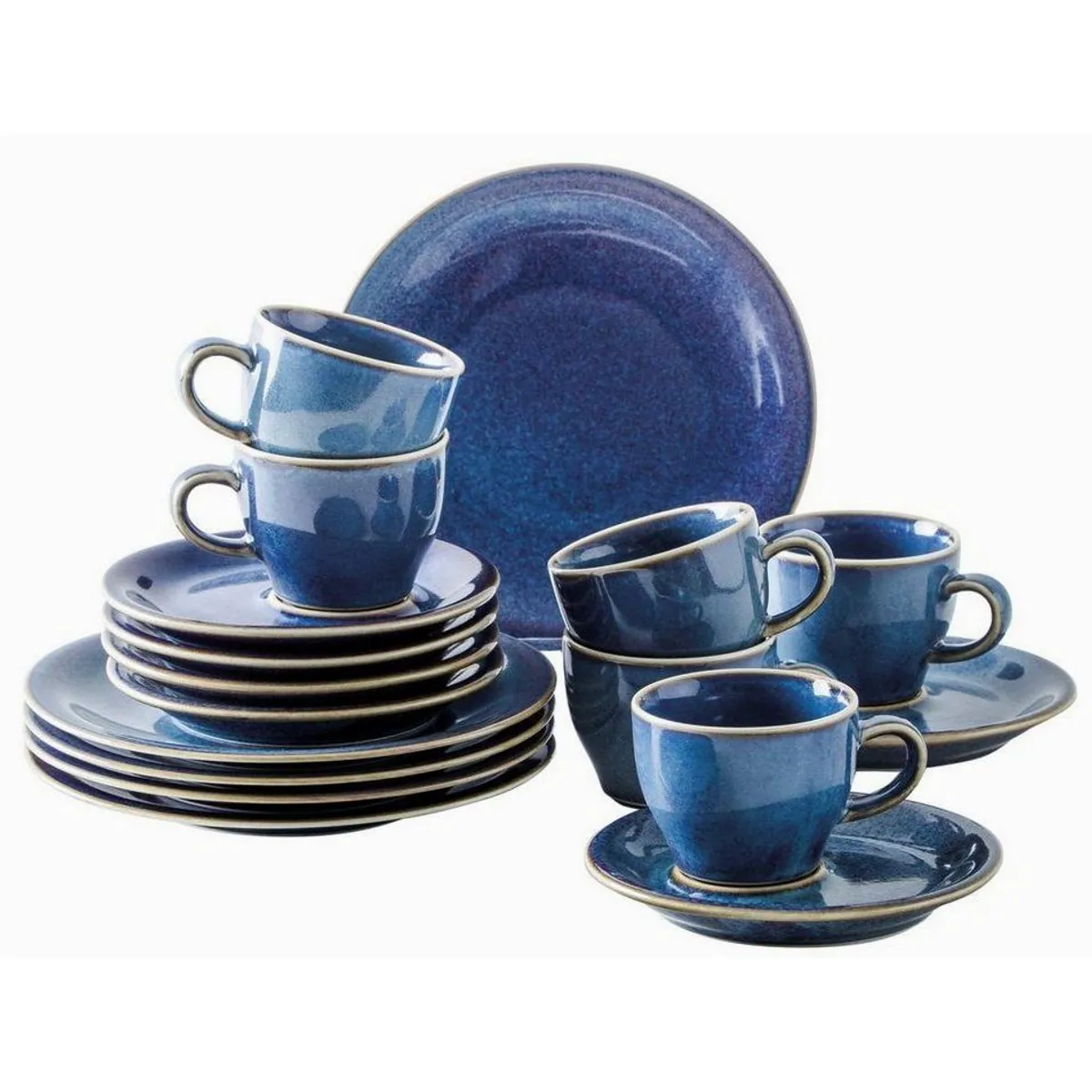 KAHLA Geschirr-Set Homestyle, 18 tlg, handglasiert, für 6 Personen