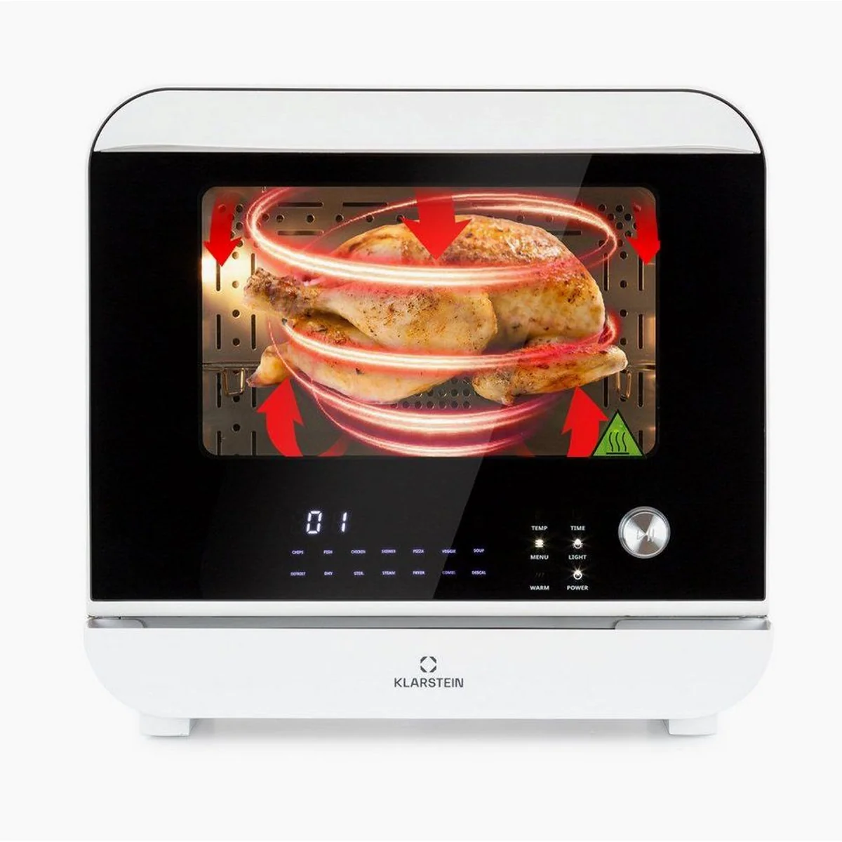 Klarstein Vita-Pro Steam Heißluftfritteuse, 2450 W, 18 Liter, Dampfgarer 4