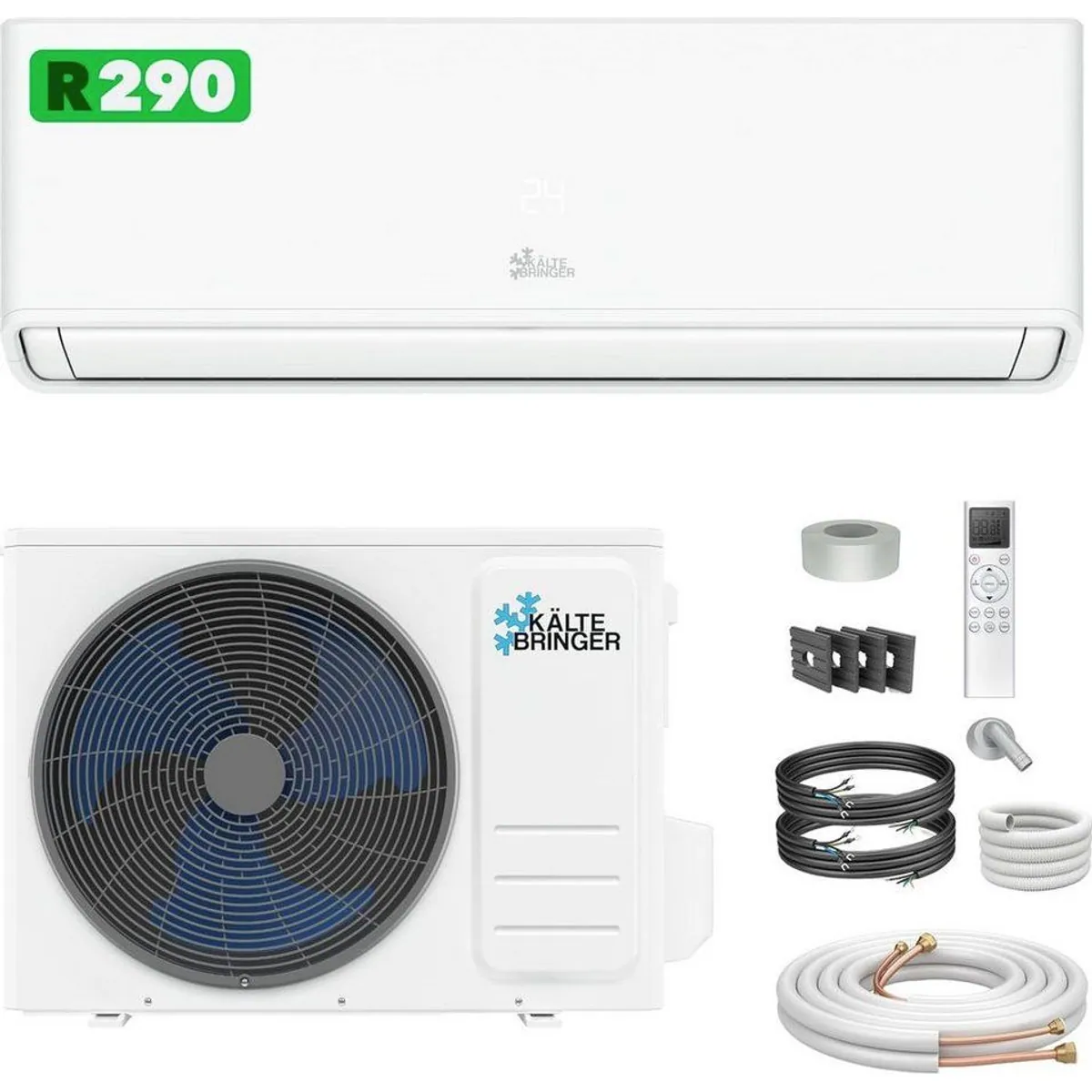 Kältebringer Split-Klimagerät R290, 9.000 BTU, leise & energieeffizient