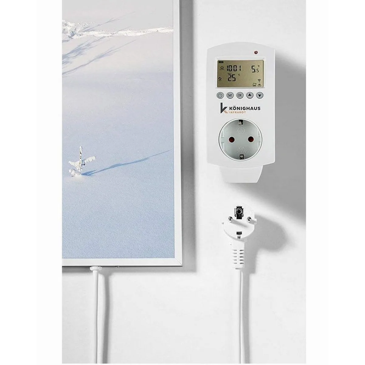 Könighaus Infrarotheizung Panorama 1000W, Smart Home fähig, Ultra HD Bilddruck 3