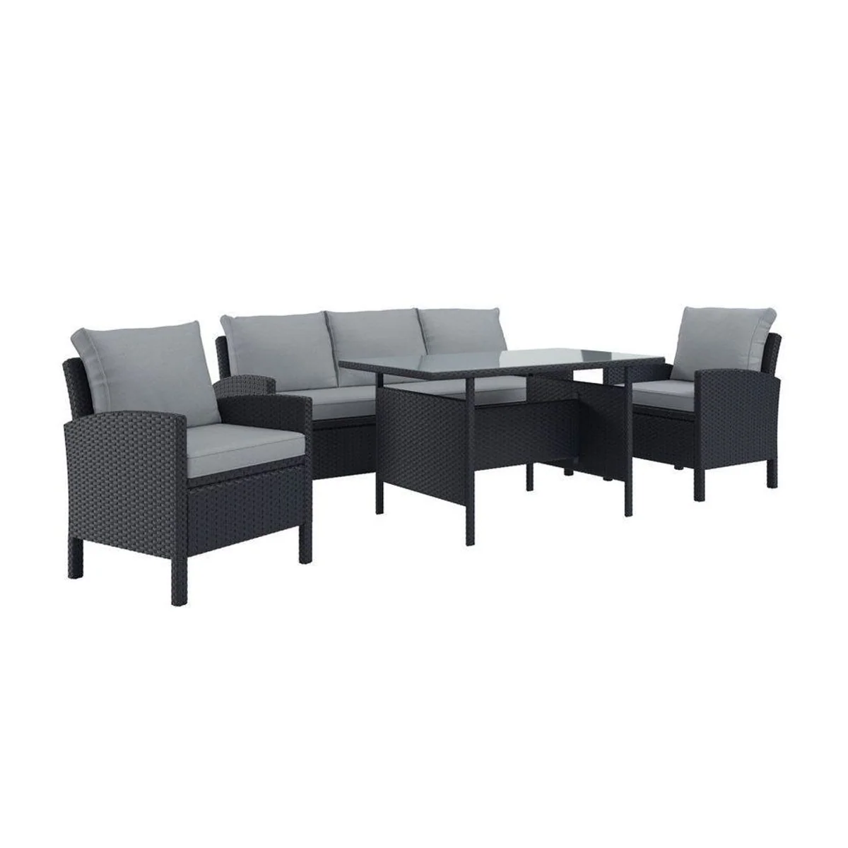 KONIFERA Gartenlounge-Set Brooklyn, 12-tlg., robust, mit Auflagen 2
