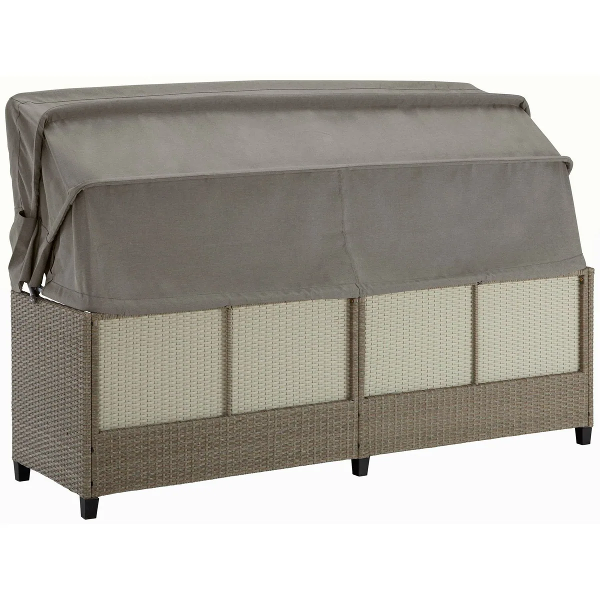 KONIFERA Loungesofa Alabama, 200x133x60 cm, Polyrattan, inkl. Auflage 4