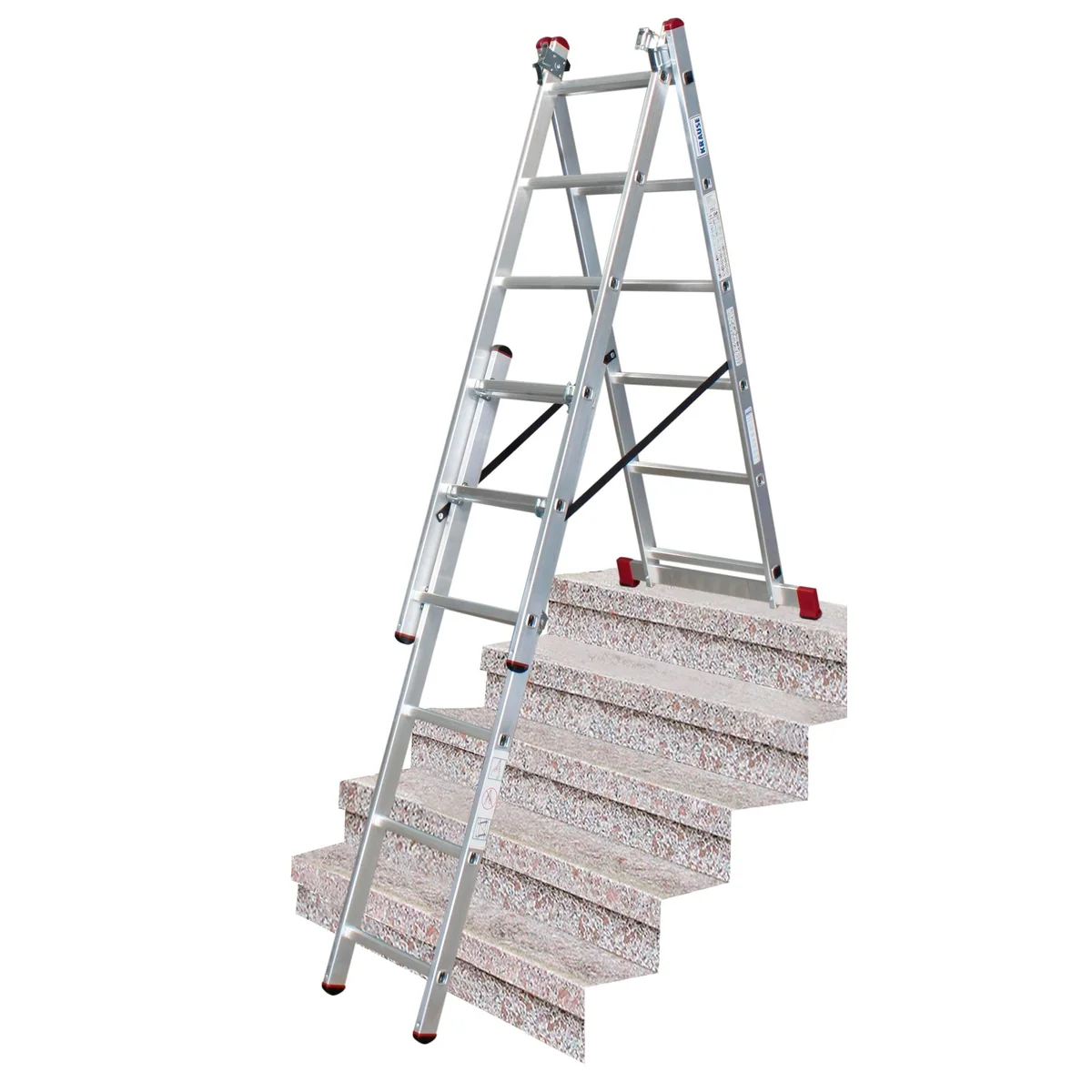 KRAUSE CORDA Vielzweckleiter, vielseitig einsetzbar, stabil und belastbar — bis 150 kg 2