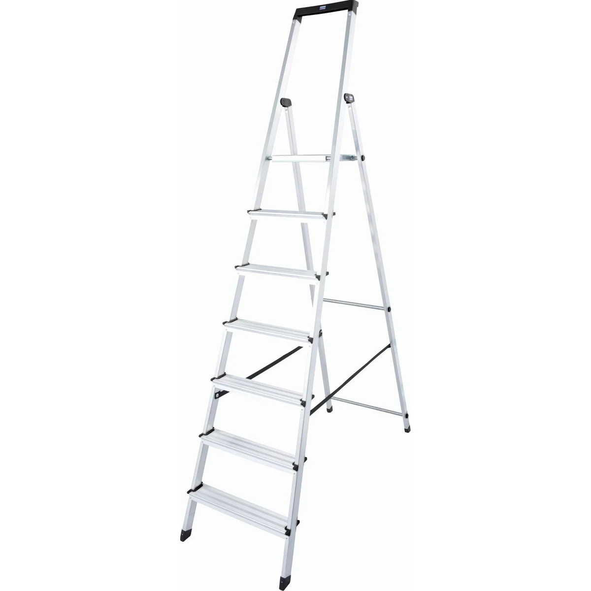 KRAUSE Stehleiter Solidy, Aluminium, 1x7 Stufen, Arbeitshöhe ca. 348 cm 3
