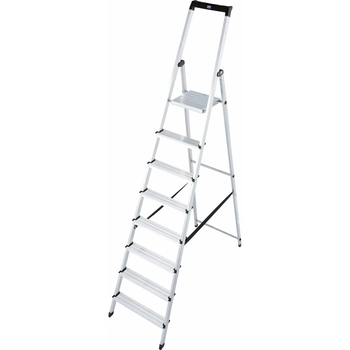 KRAUSE Stehleiter Solidy, Aluminium, 8 Stufen, Arbeitshöhe ca. 370 cm