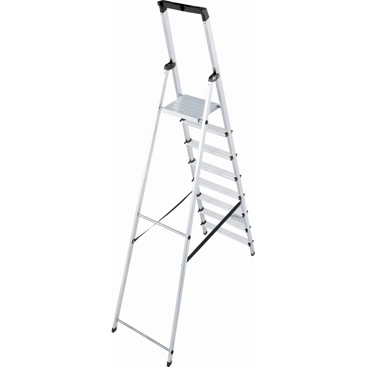 KRAUSE Stehleiter Solidy, Aluminium, 8 Stufen, Arbeitshöhe ca. 370 cm 2