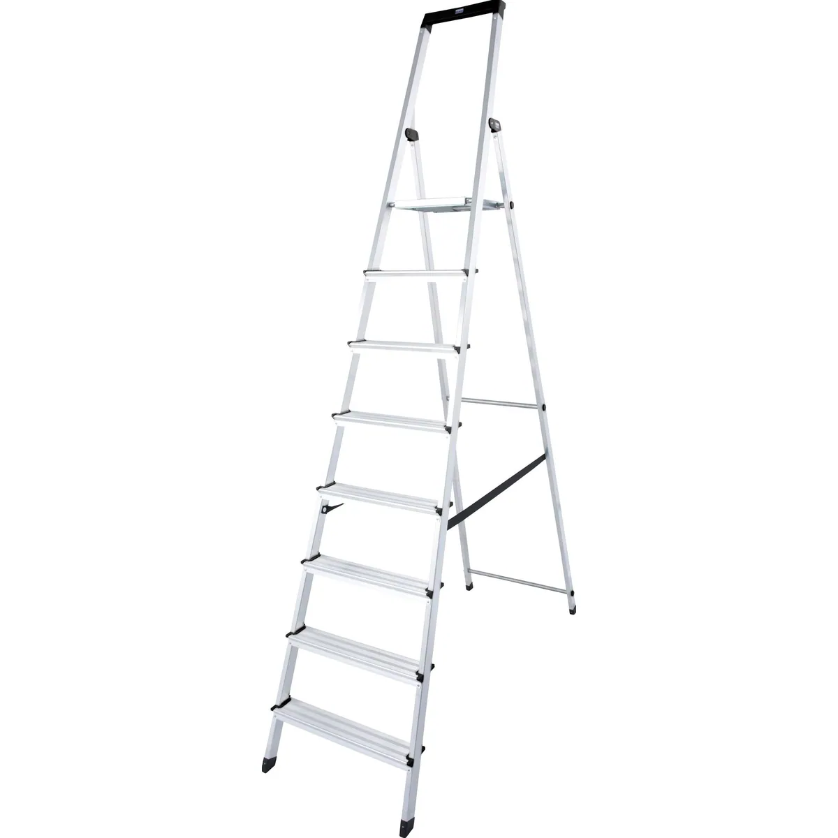 KRAUSE Stehleiter Solidy, Aluminium, 8 Stufen, Arbeitshöhe ca. 370 cm 3