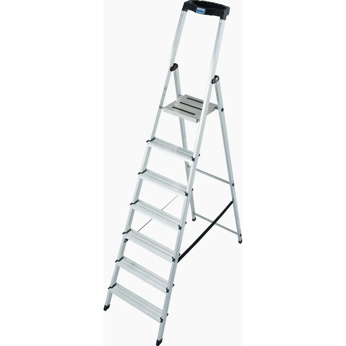KRAUSE Stehleiter Safety, Aluminium, 1x7 Stufen, Arbeitshöhe ca. 350 cm 2