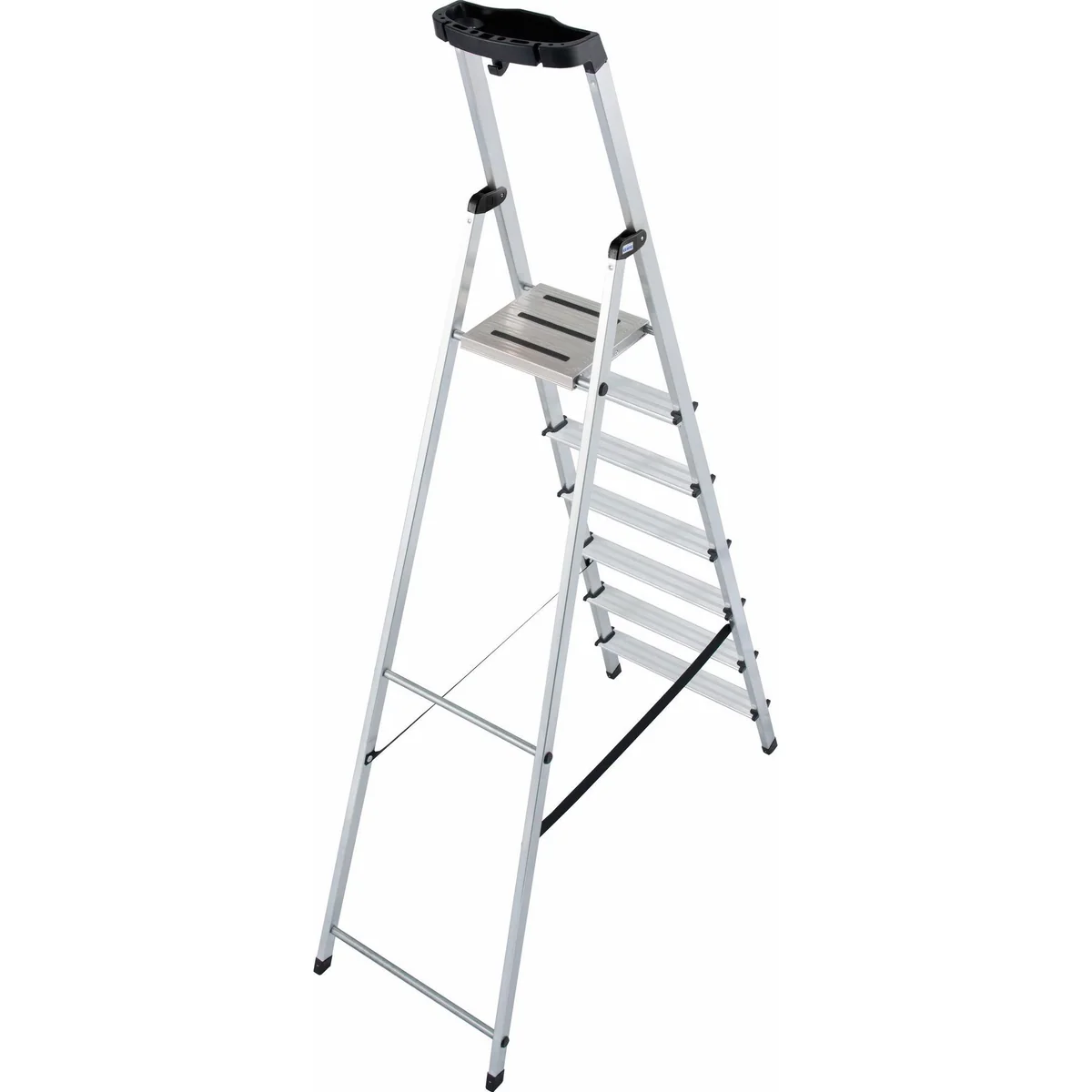 KRAUSE Stehleiter Safety, Aluminium, 1x7 Stufen, Arbeitshöhe ca. 350 cm 3