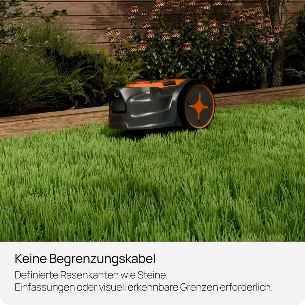 Lawnmaster OcuMow Mähroboter, kabellos, für bis zu 250 m² — automatisches Mähen, flexible Schnitthöhen, einfache Bedienung 3