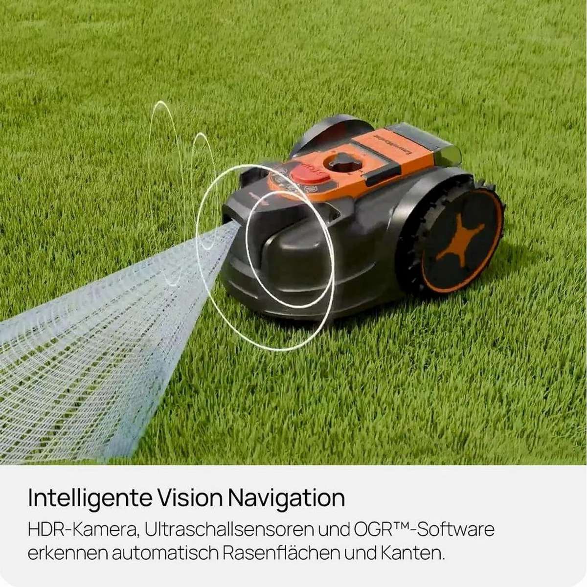 Lawnmaster OcuMow Mähroboter, kabellos, für bis zu 250 m² — automatisches Mähen, flexible Schnitthöhen, einfache Bedienung 4
