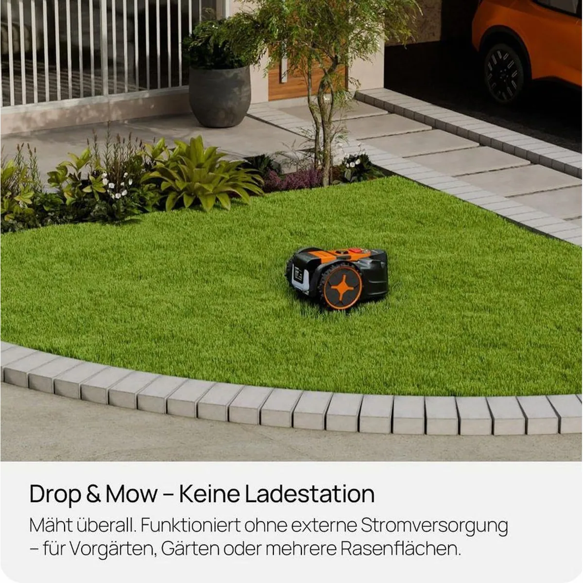 Lawnmaster OcuMow Mähroboter, kabellos, für bis zu 250 m² — automatisches Mähen, flexible Schnitthöhen, einfache Bedienung 5