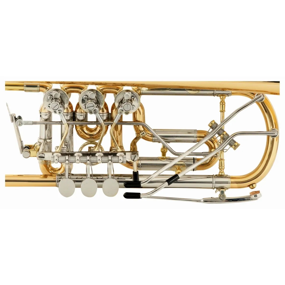 Lechgold BTR-19L Bb-Konzerttrompete, handgehämmertes Schallstück, leichtgängige Ventiltechnik 5