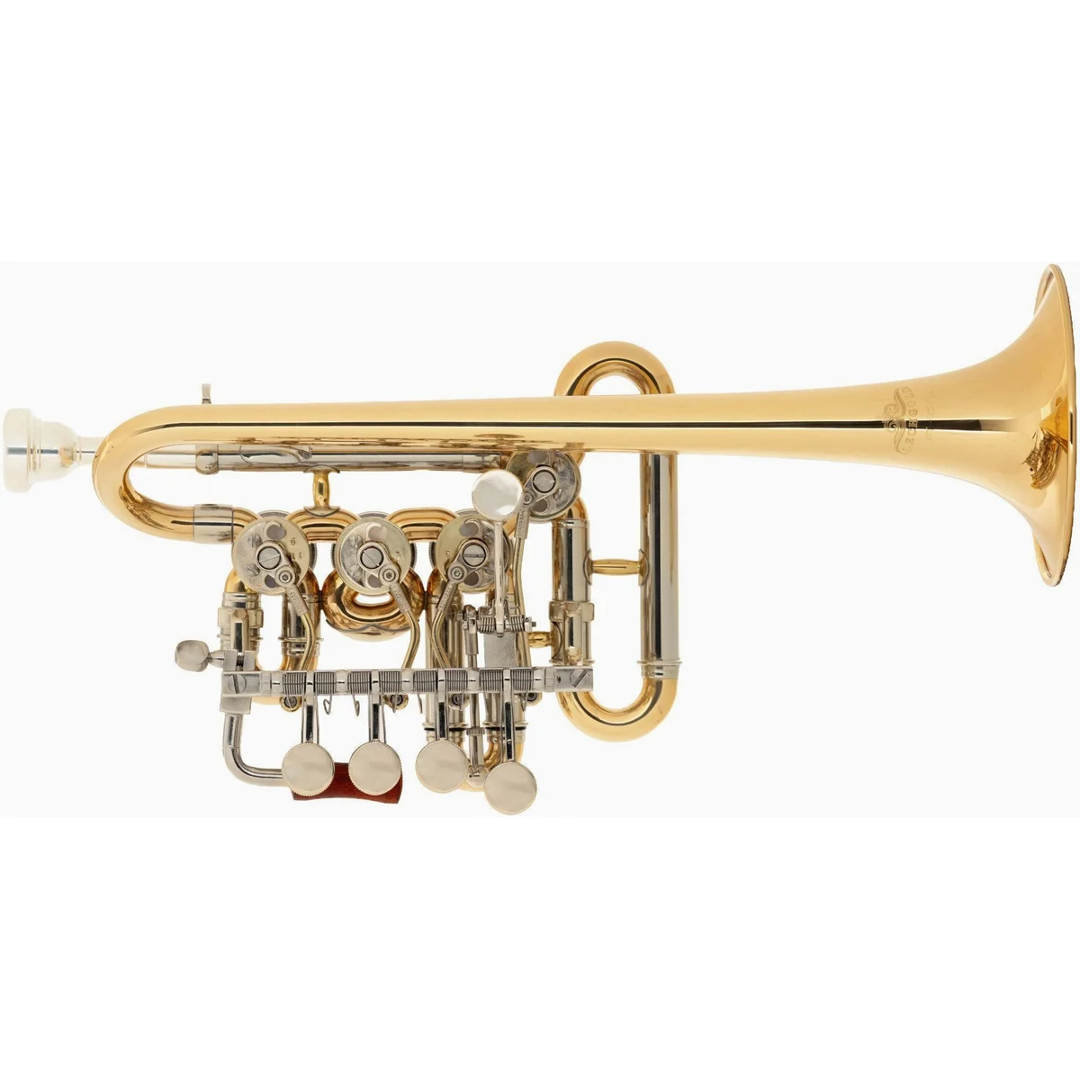 Lechgold PT-25/4L Bb/A-Piccolotrompete, präzise Ventiltechnik, ergonomische Handhabung