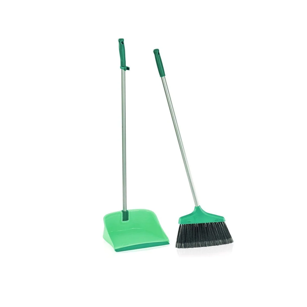 Leifheit Kehr-Set mit Stiel Besen und Kehrschaufel, ergonomisch, platzsparend, gründliche Reinigung