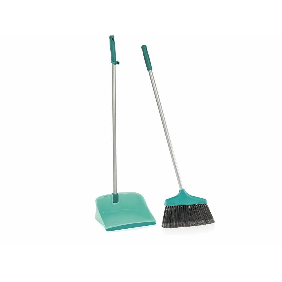 Leifheit Kehr-Set mit Stiel Besen und Kehrschaufel, ergonomisch, platzsparend, gründliche Reinigung 3