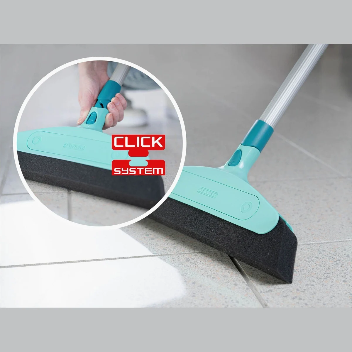 Leifheit Schaumstoffbesen Classic, 2-tlg, für Allergiker, flexible Reinigung, 34 cm Kehrbreite 3