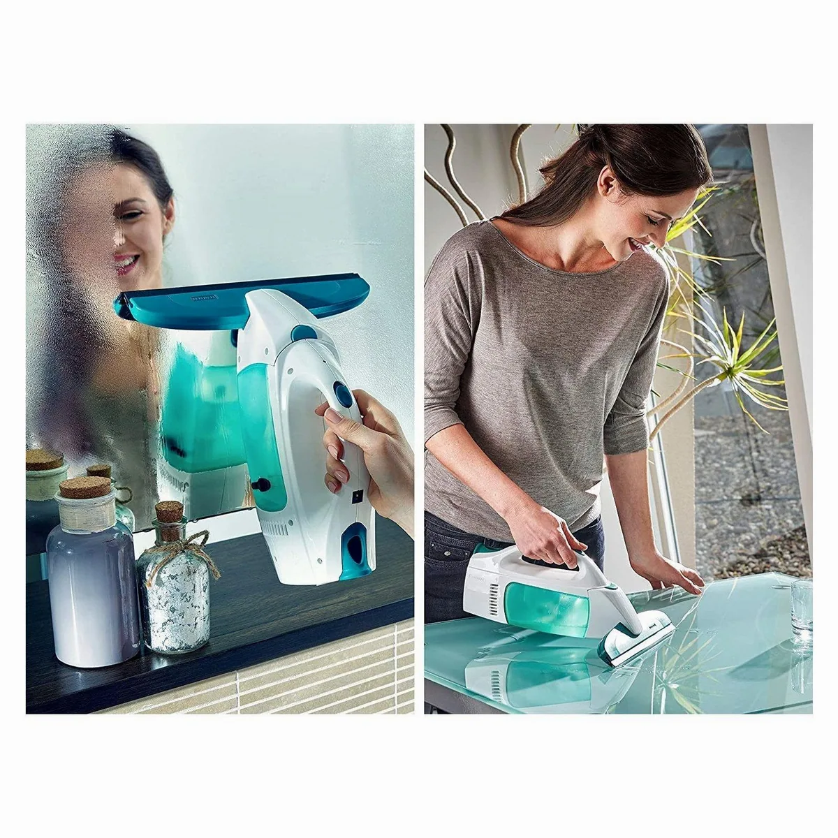 Leifheit Multi-Sauger 51001 Dry & Clean, streifenfreies Saugen, lange Laufzeit, Click-System 3