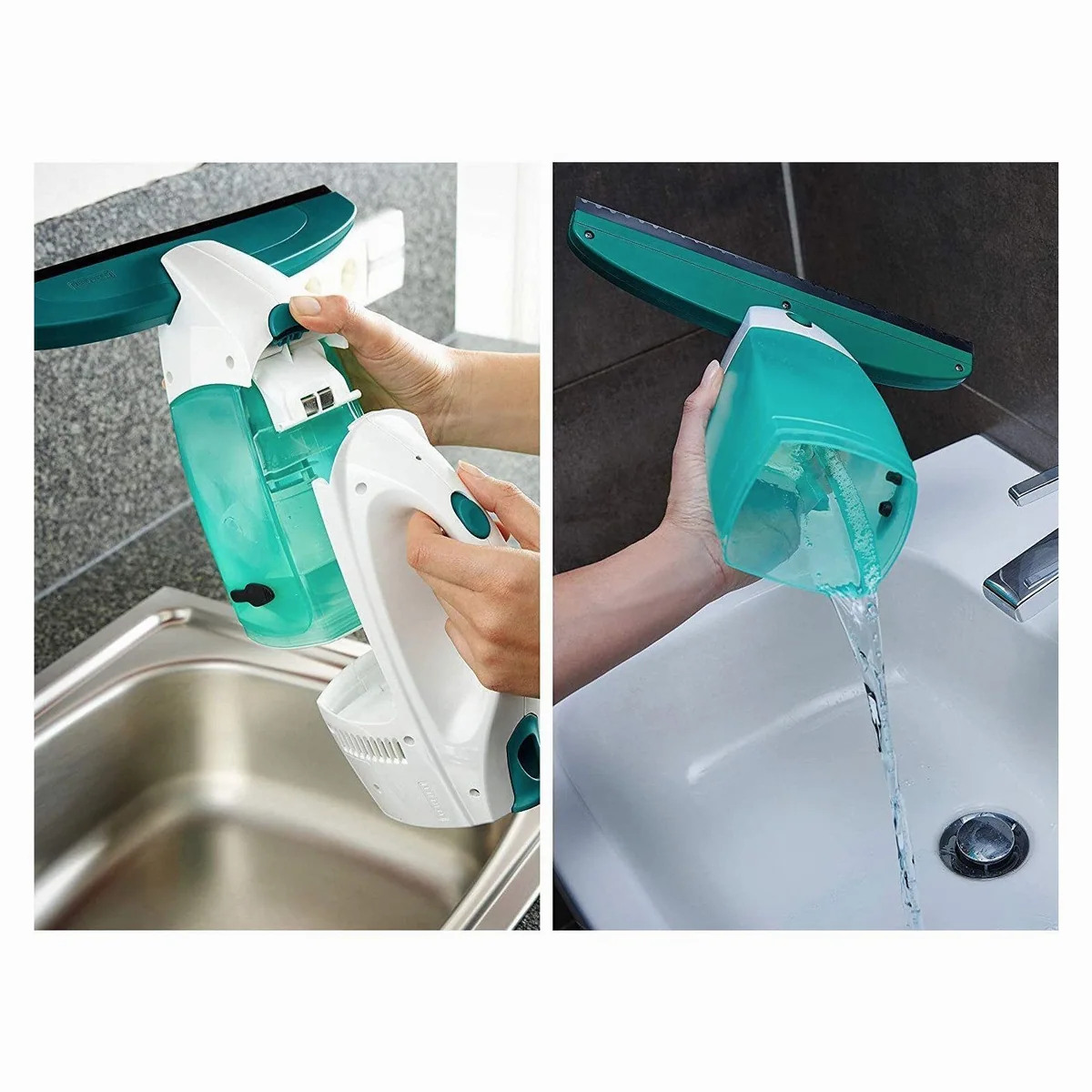 Leifheit Multi-Sauger 51001 Dry & Clean, streifenfreies Saugen, lange Laufzeit, Click-System 5
