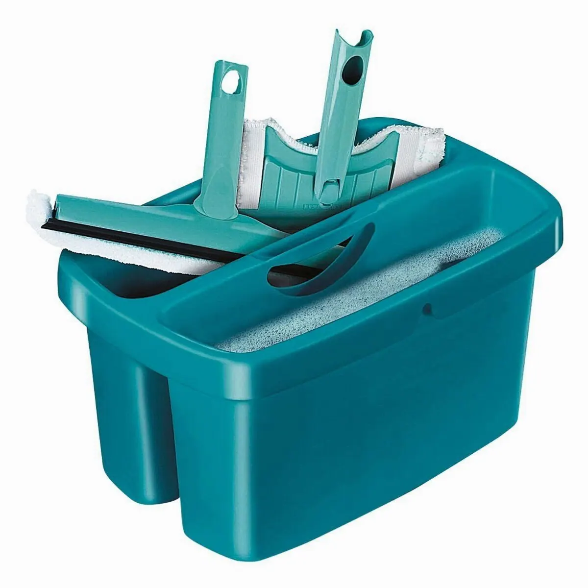 Leifheit Combi Box 52001, praktischer 2-Kammer-Putzeimer, stapelbar 4