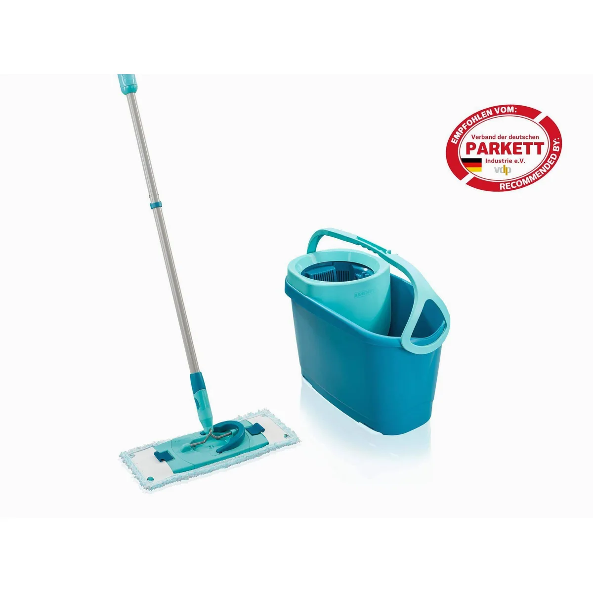 Leifheit CLEAN TWIST M Ergo Bodenwischer-Set, 360° Gelenk, längenverstellbar, mit Schleudersieb 2