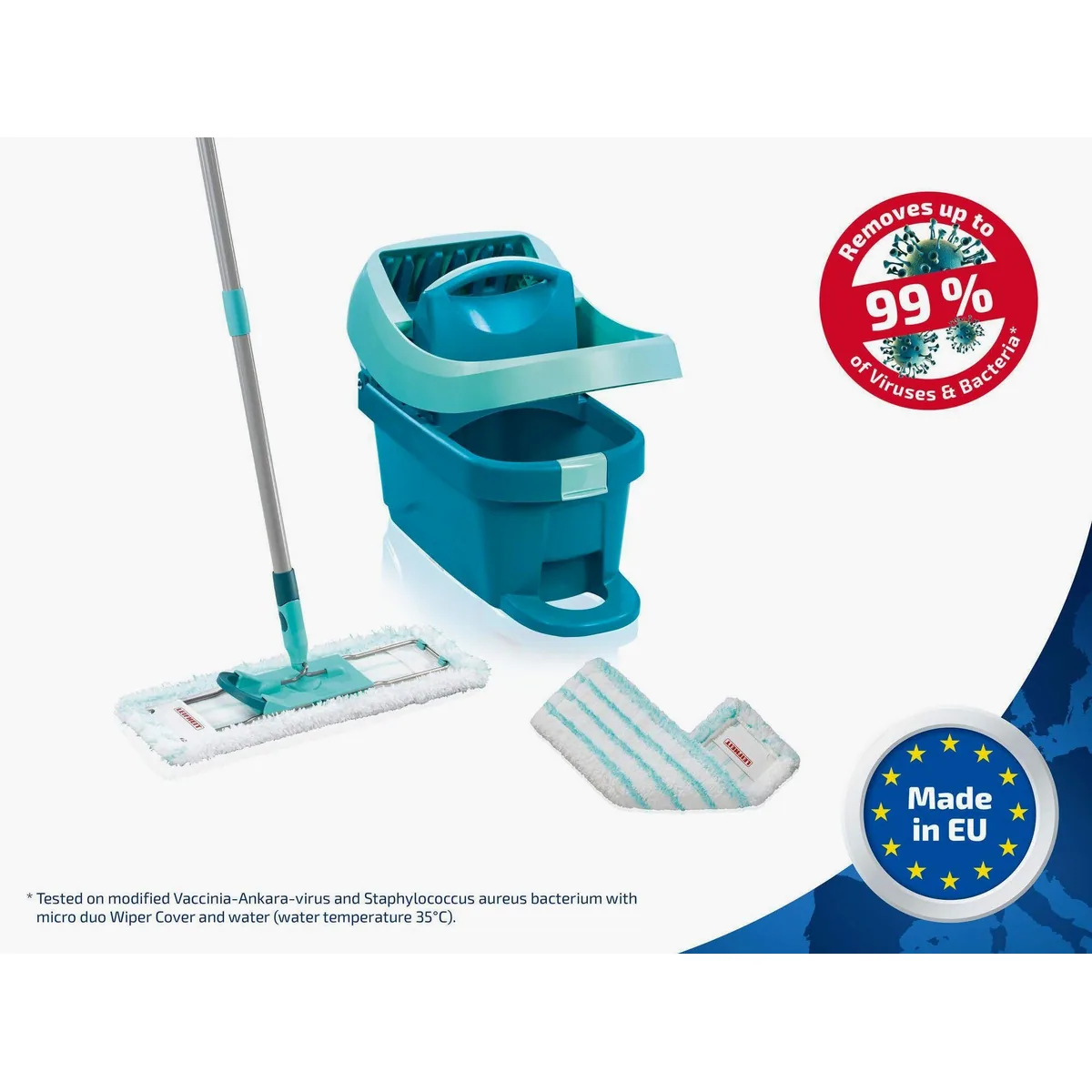 Leifheit Profi XL Wischer-Set, 360° Drehgelenk, Waschbar bei 60°C 2