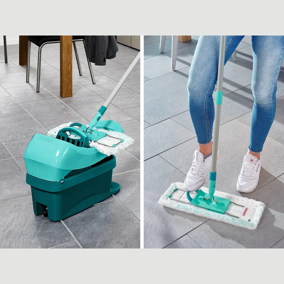Leifheit Profi XL Wischer-Set, 360° Drehgelenk, Waschbar bei 60°C 5