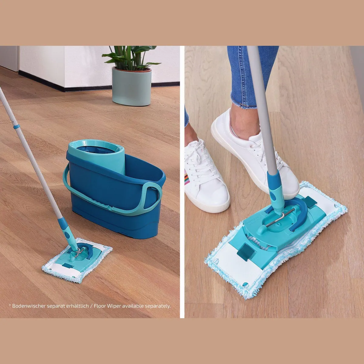 Leifheit Wischbezug CLEAN TWIST M Ergo, 2er Set, hohe Reinigungskraft, waschbar bei 60°C 3