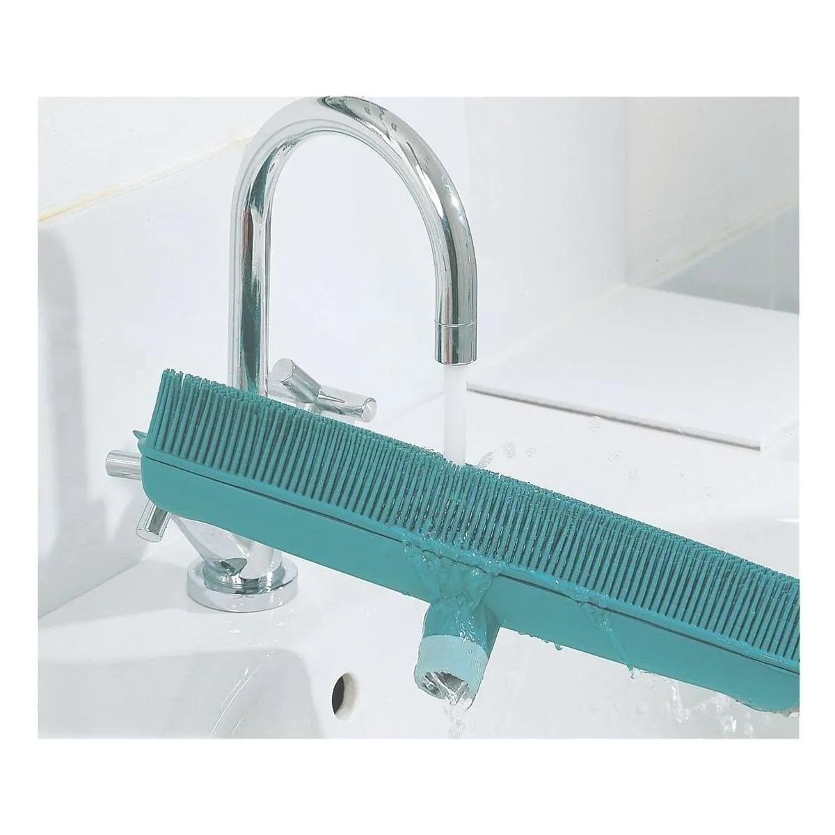 Leifheit Suprabesen 56415, Teleskopstiel, hygienische Borsten — max. 1,4 m ausziehbar 4