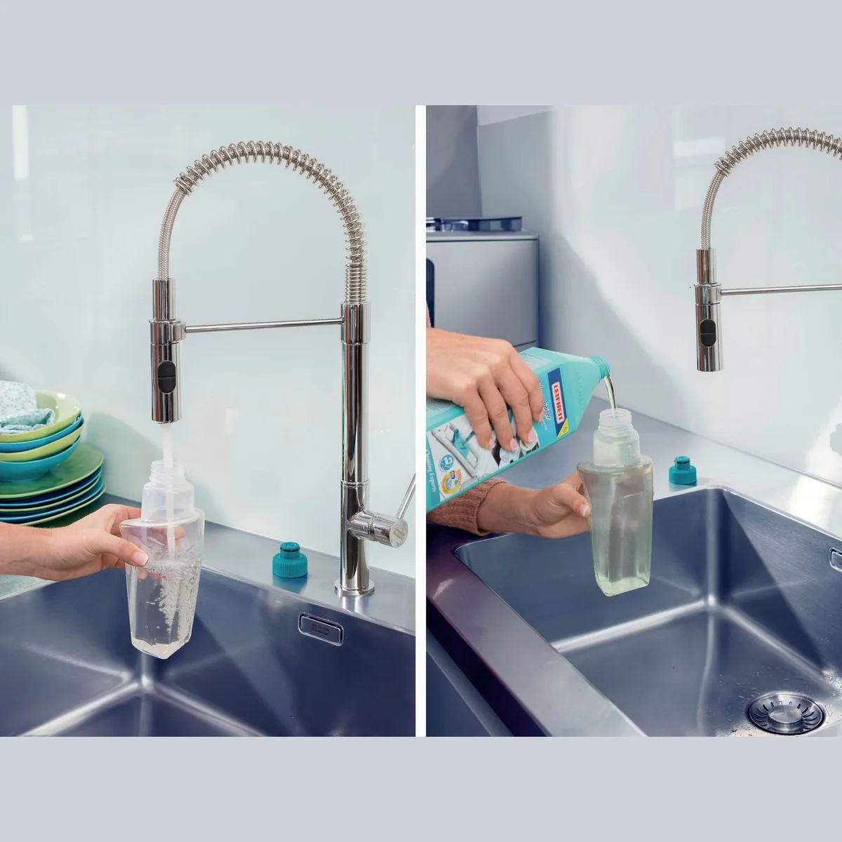 Leifheit Komfort-Sprühwischer Easy Spray XL, einfaches Sprühsystem, individuell befüllbar, bodenschonend 4