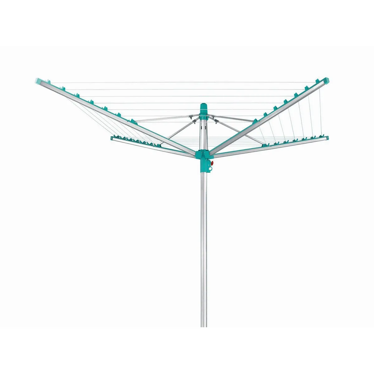 Leifheit Linomatic 400 Easy Wäschespinne, 40m Leinenlänge, Easy-Lift-System, schmutzgeschützte Leinen