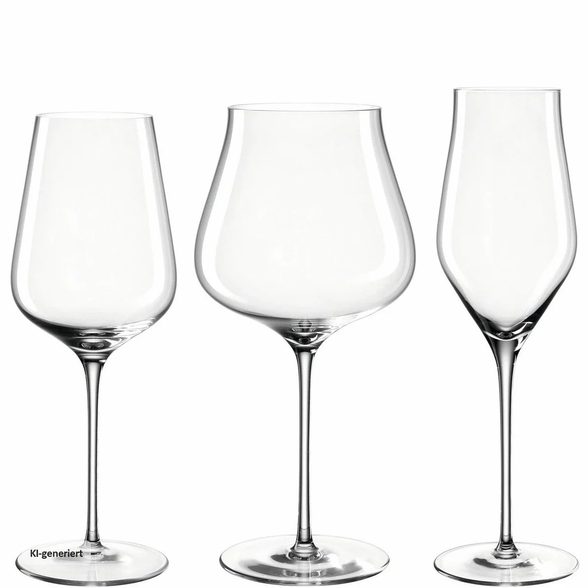 Leonardo BRUNELLI Kelchgläser Set, 12-teilig, edles Design, kratzfest, spülmaschinenfest