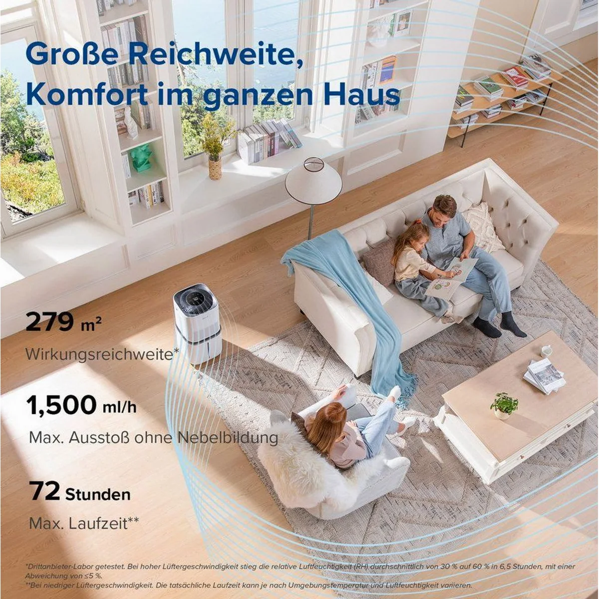 Levoit Superior 6000S Luftbefeuchter, 3 Geschwindigkeiten, Smart-App, 22,7 l Wassertank 2