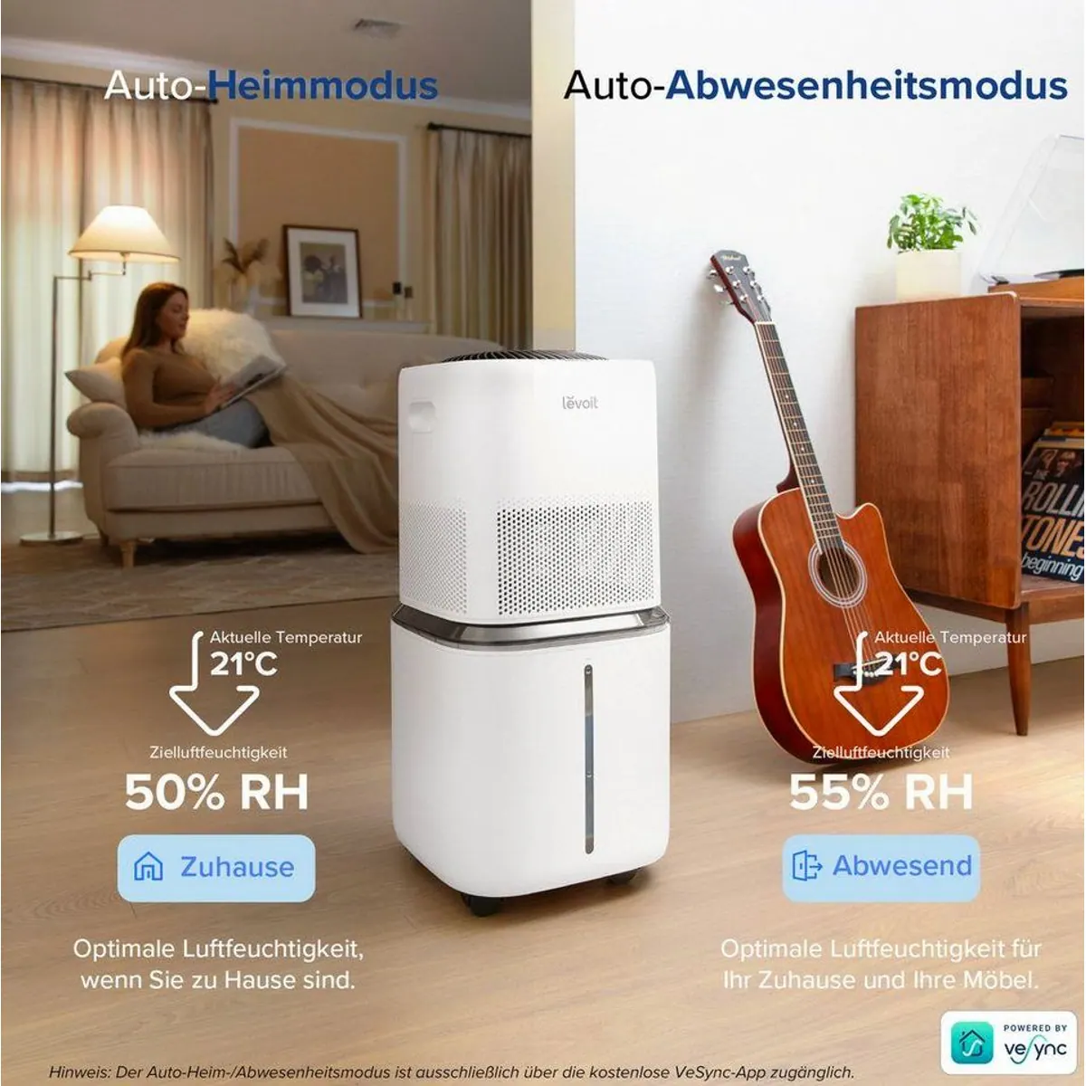 Levoit Superior 6000S Luftbefeuchter, 3 Geschwindigkeiten, Smart-App, 22,7 l Wassertank 4