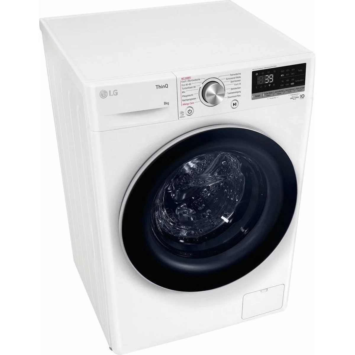LG F4WV708P1E Waschmaschine, 8 kg, 1400 U/min, TurboWash — schnelle Waschgänge, leiser Invertermotor, flexibles Programmangebot 2