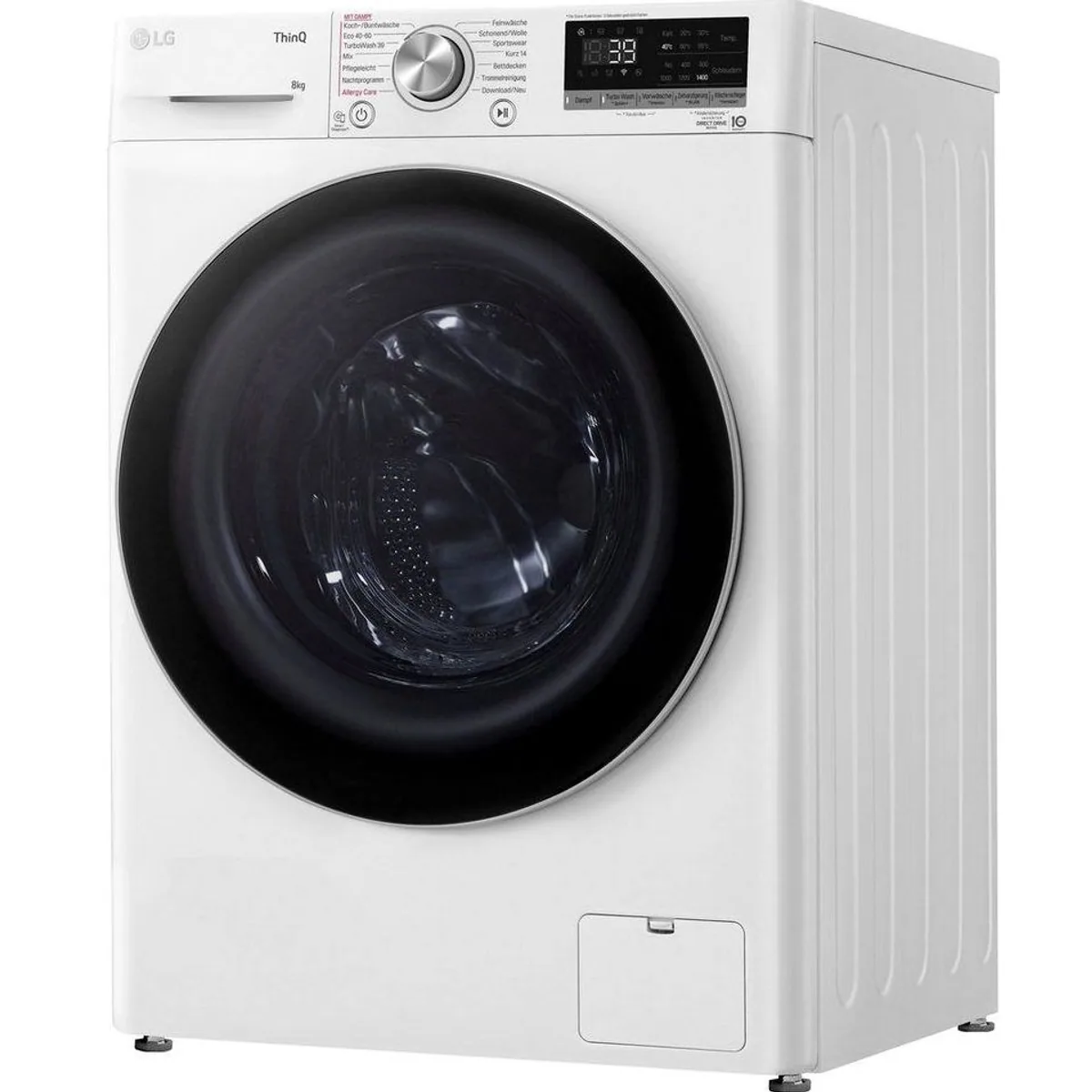 LG F4WV708P1E Waschmaschine, 8 kg, 1400 U/min, TurboWash — schnelle Waschgänge, leiser Invertermotor, flexibles Programmangebot 3