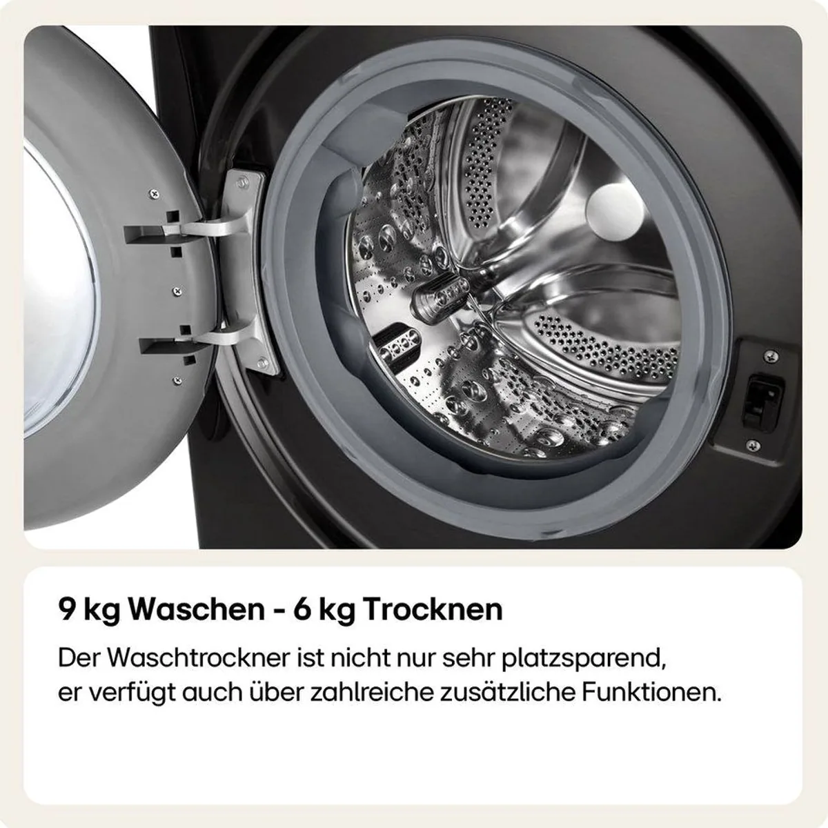 LG Waschtrockner HPWD096C, 9 kg Waschen, 6 kg Trocknen, Energieeffizienz A 5