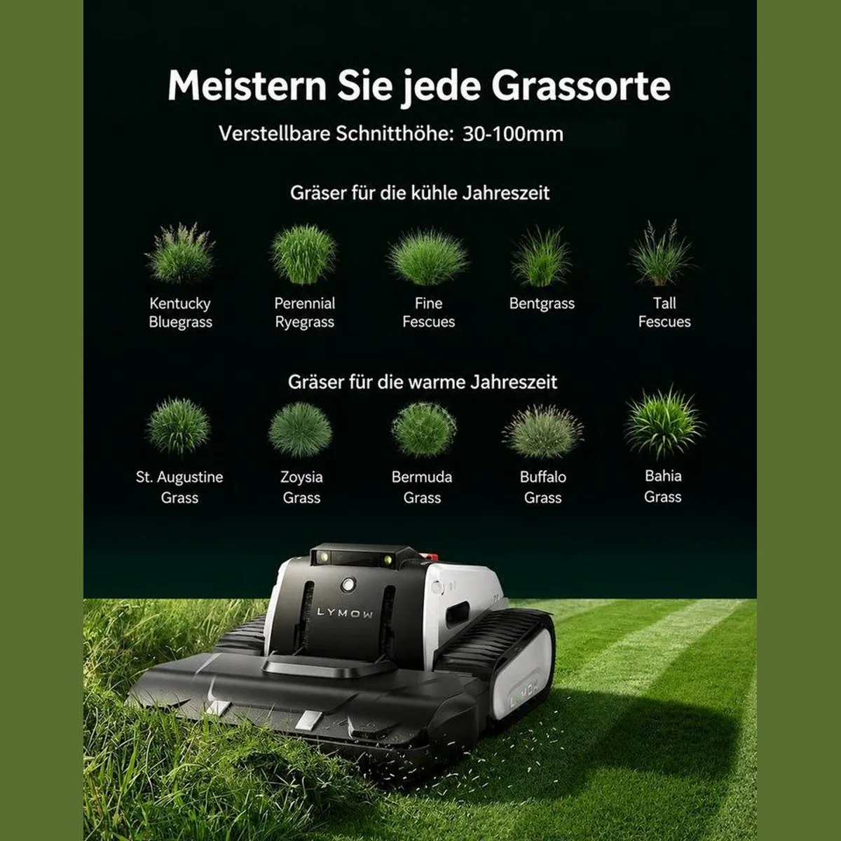 Lymow One Plus 5A Mähroboter, kabellos, präzise Navigation, 4452 m² 4