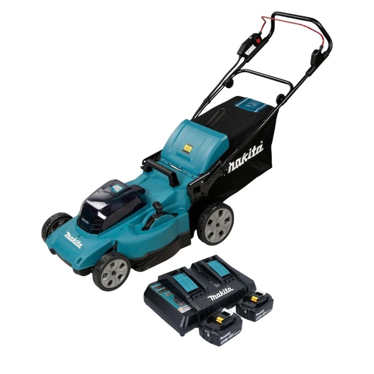 Makita DLM 480 Akku Rasenmäher, 4-in-1 Funktionen, 62 l Grasfangkorb
